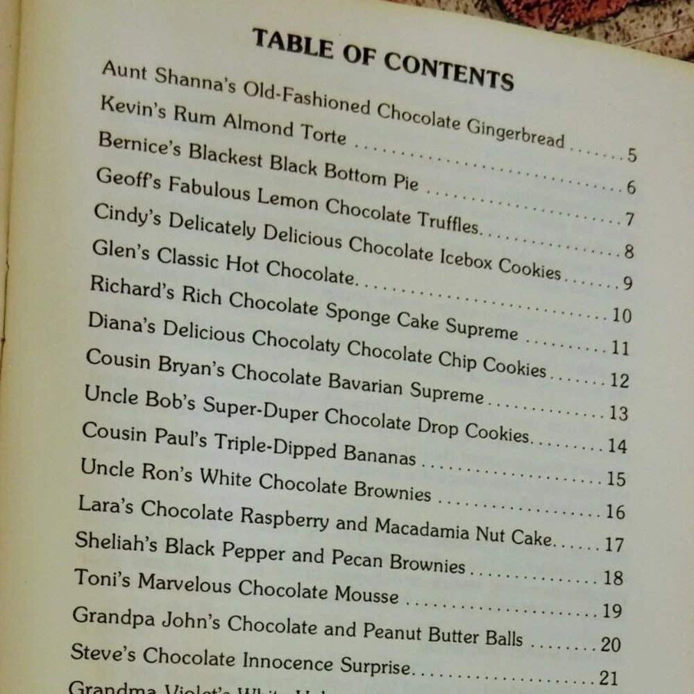 My Favorite Homemade Chocolate Recipes Cookbook by Violet Rutherford Vtg‎ 1988